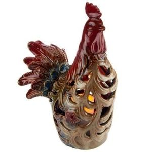 Large  QVC Light Up Rooster NIB Timer Gorgeous